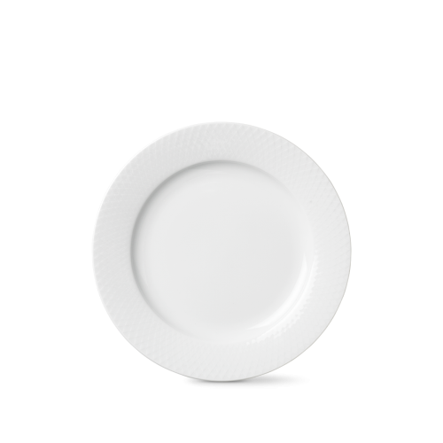 201223 - Talerz Rhombe, 23 cm, biały - Lyngby Porcelain