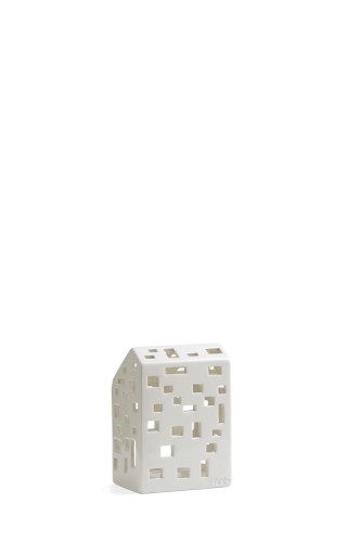 691099 Urbania świecznik na tealight Funkis 14,5 cm, biały - Kahler Design