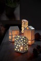 691099 Urbania świecznik na tealight Funkis 14,5 cm, biały - Kahler Design