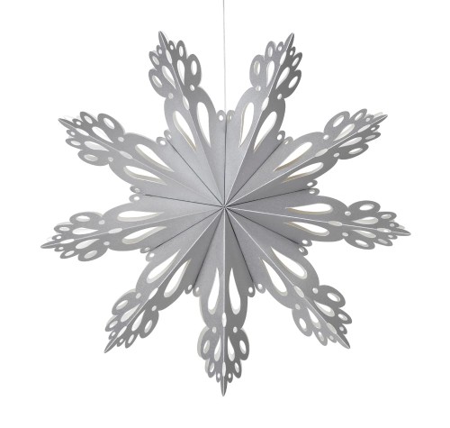 70080240 Śnieżynka papierowa 30 cm, srebrna - Broste Copenhagen