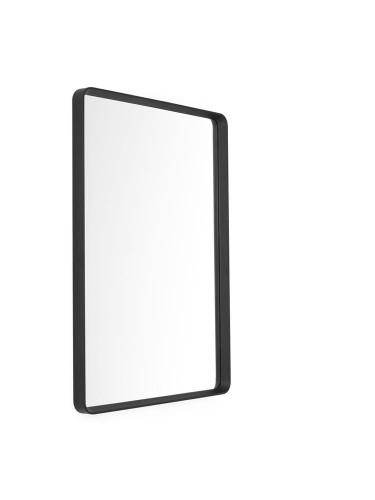 8020539 Lustro ścienne Norm prostokątne, czarne - Audo Copenhagen