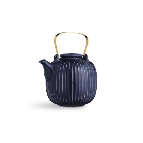 693057 Dzbanek porcelanowy do herbaty Hammershoi, indygo - Kahler Design