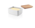 887236 - Porcelanowa maselniczka z dębową tacką Legio Nova, biała - Eva Solo